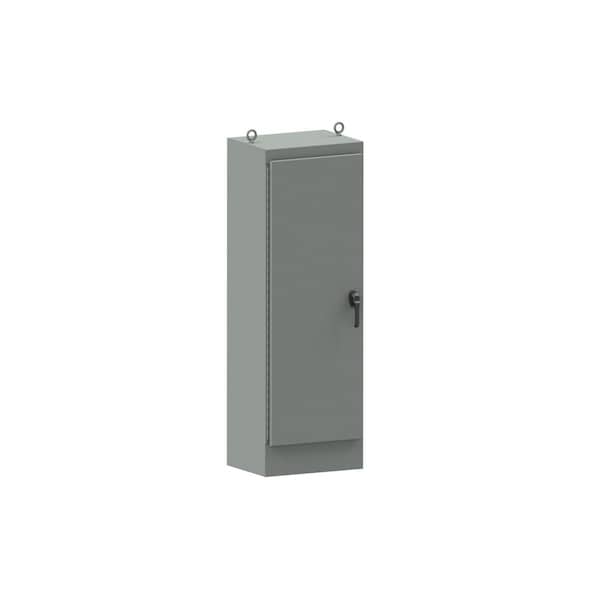 3 Point Latch with Padlock Handle Electrical Enclosures, 72 in H, 24 in D, 24 in W